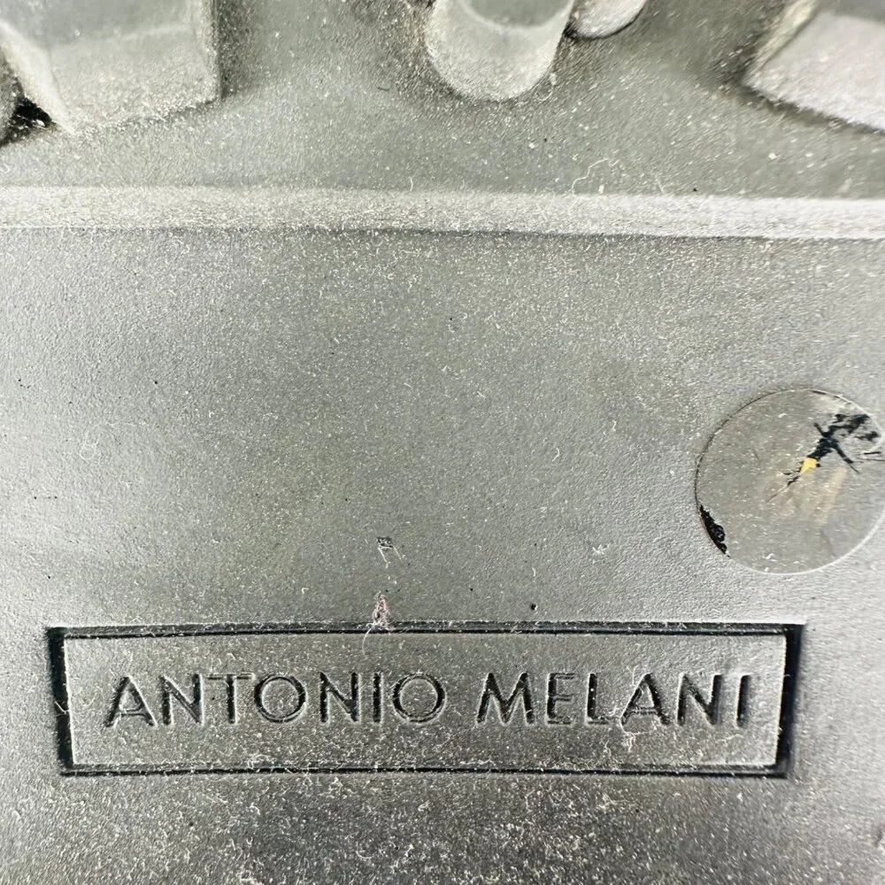 Antonio Melani Womens Black Brown Dempsey Leather Fabric Lace Up Combat Boots 6M - Picture 10 of 11